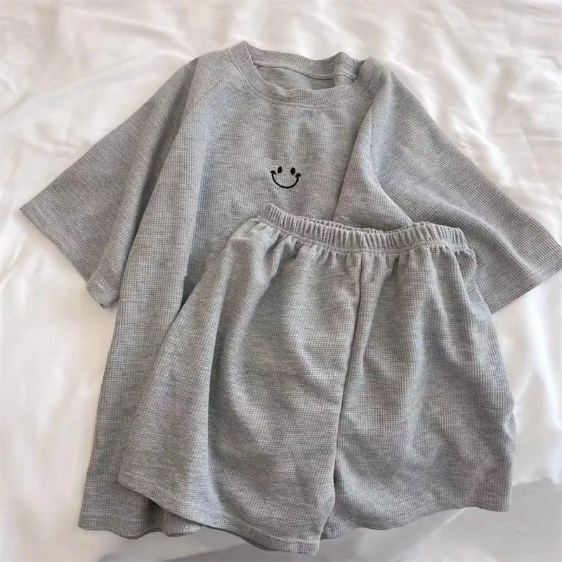 Women's Waffle Pajama Set