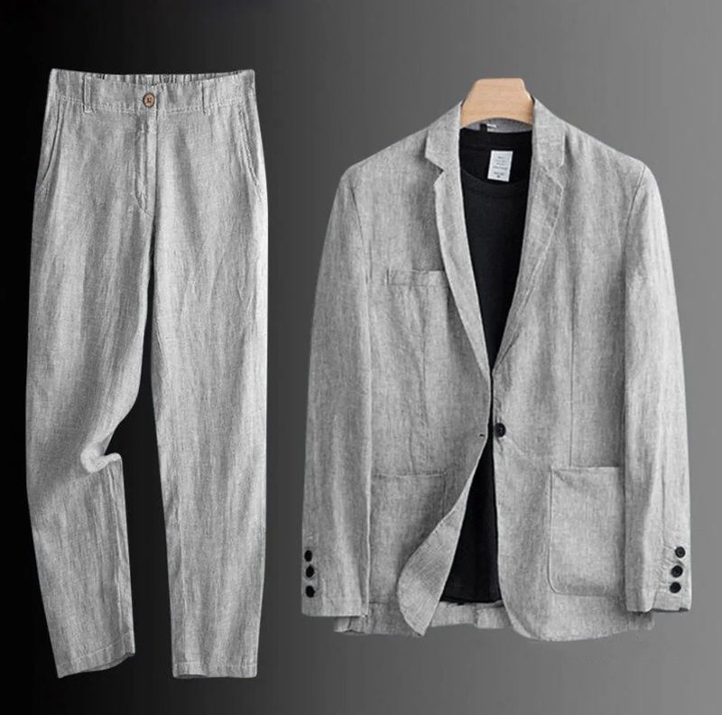 Men's Lightweight Summer Suit Set