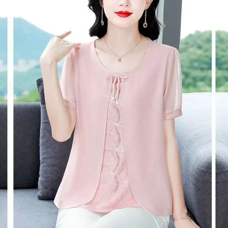 Elegant Pink Ruffled Blouse