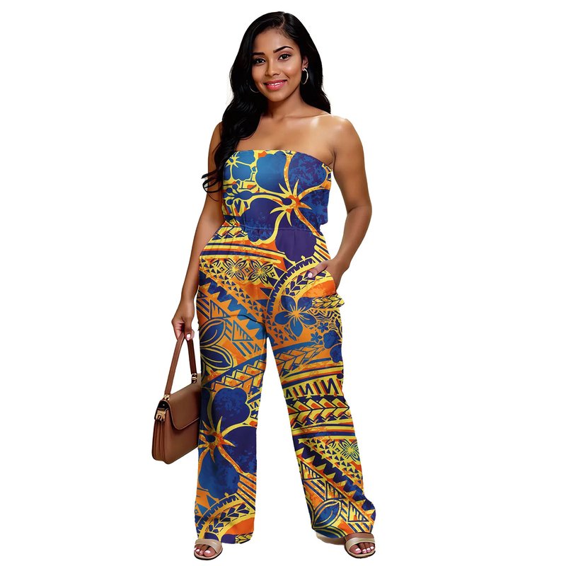 Custom Hawaiian Hibiscus Jumpsuit