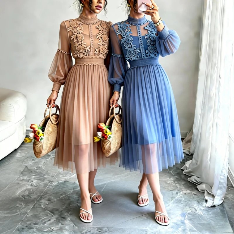 Elegant Dusty Pink Midi Dress