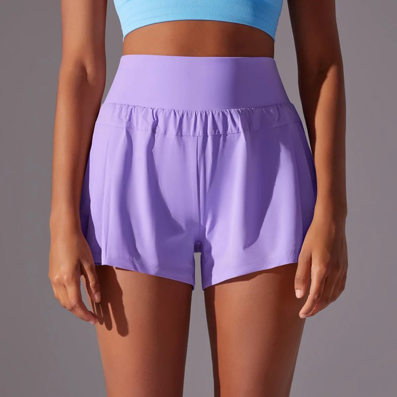 Women's Breathable Double Layer Sports Shorts