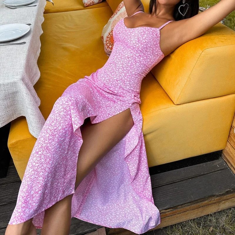Elegant Floral Maxi Dress for Summer