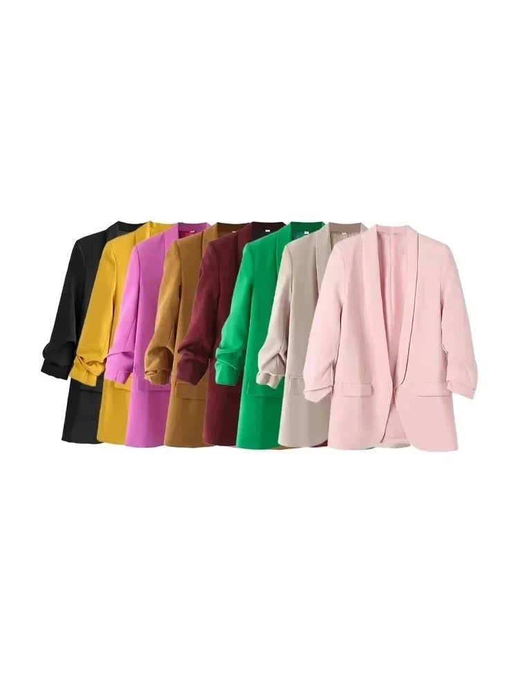 Chic Vintage Open Blazer for Women