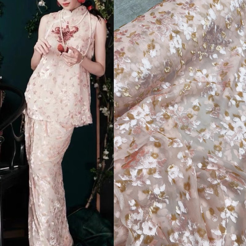 Elegant Silk Velvet Evening Gown