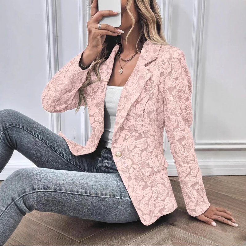 Retro Lily Jacquard Short Coat