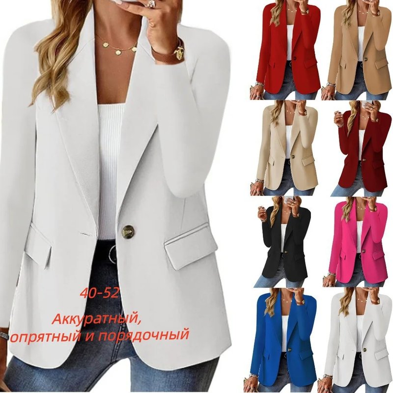 Chic Oversized Women's Suit Coat