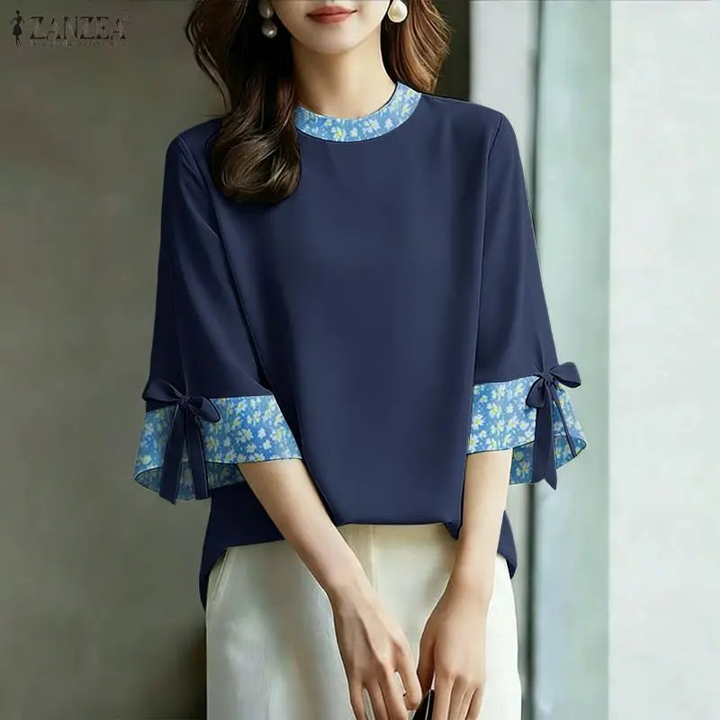 Elegant Floral Print Blouse