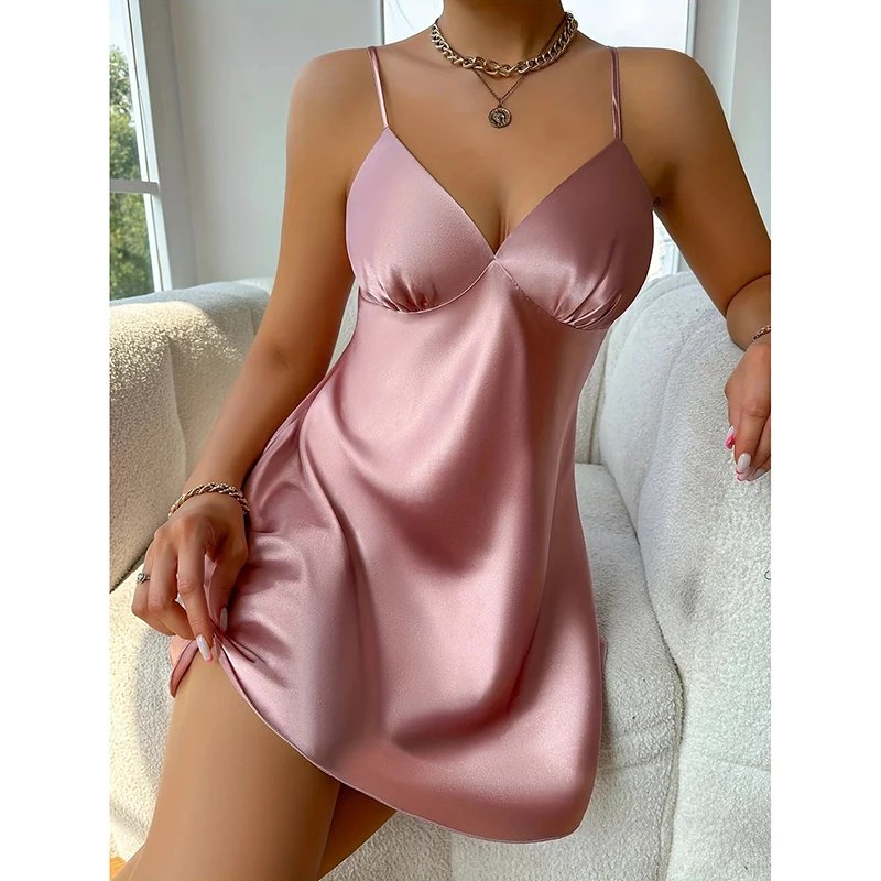 Elegant Satin Nightgown for Women