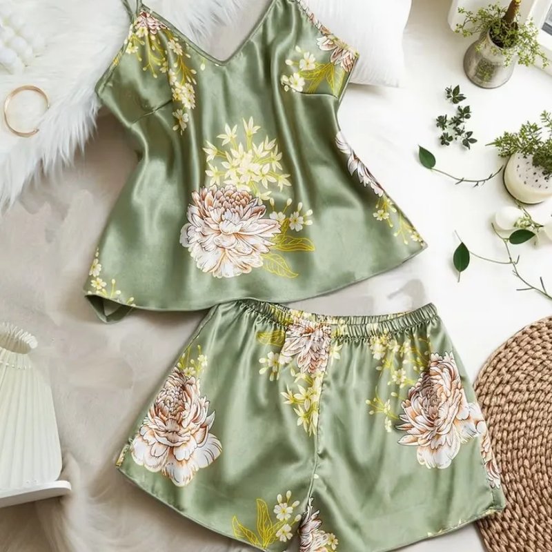 Stylish Summer Satin Pajama Set