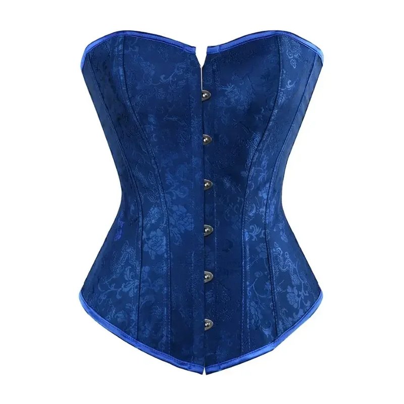 Vintage Floral Satin Corset Top