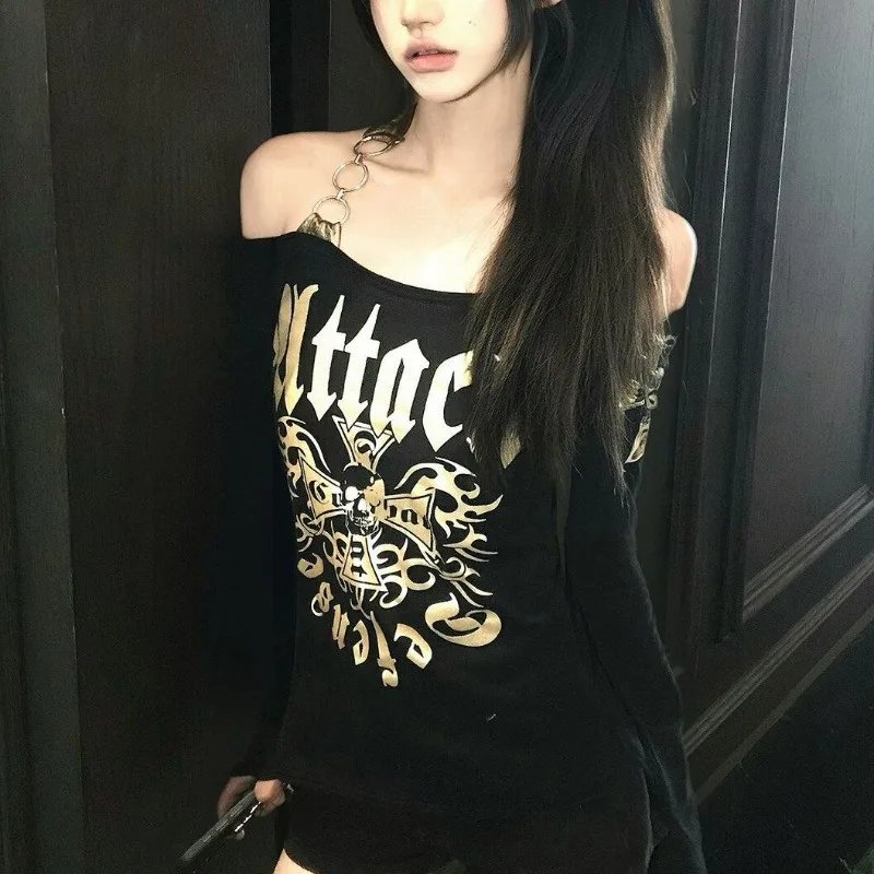 Chic Backless Vintage Long Sleeve Top