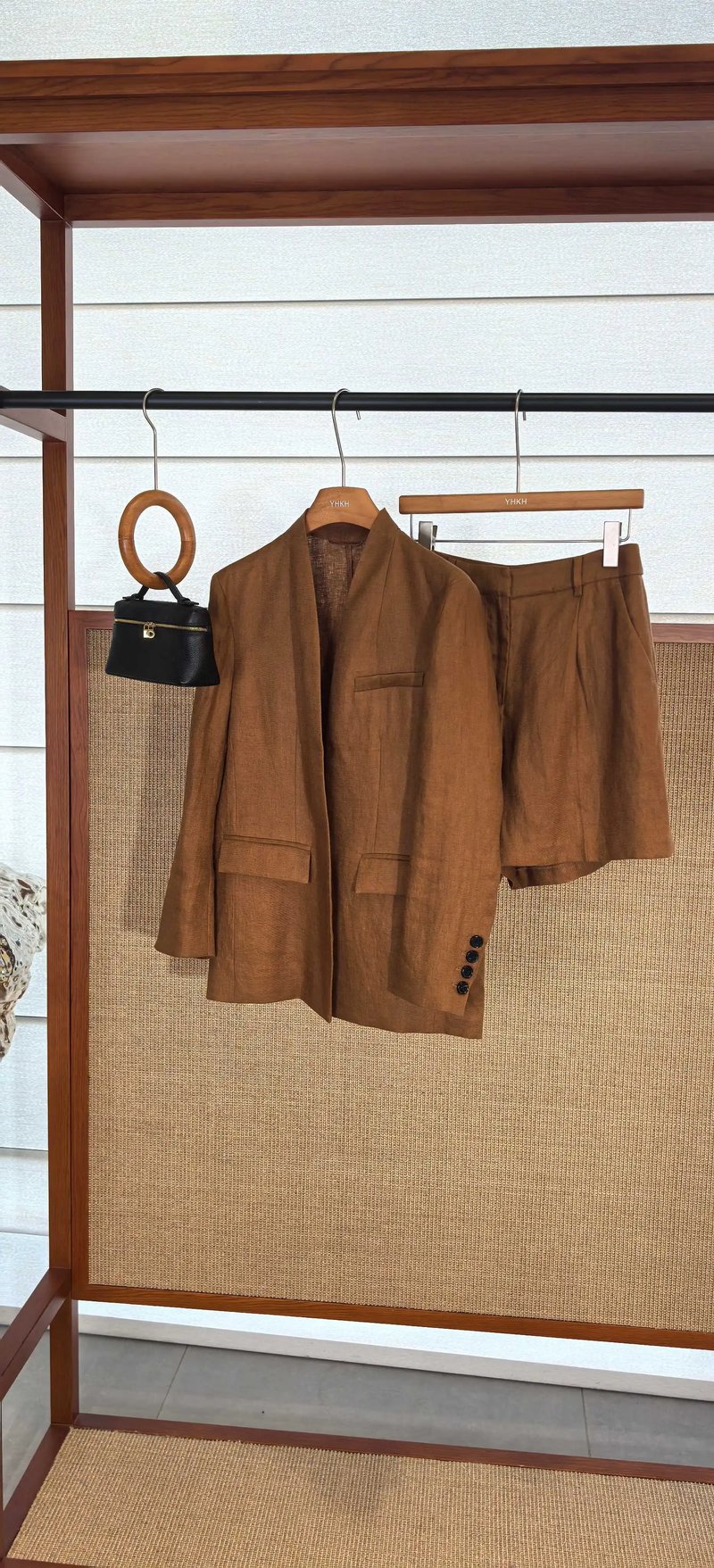 Linen Blazer and Shorts Set