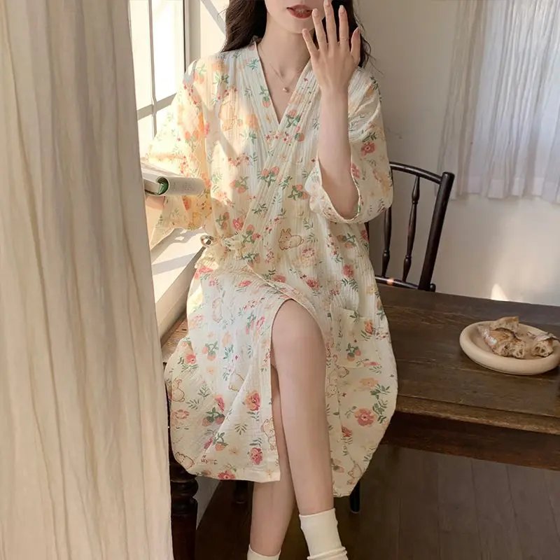 Women's Cotton Kimono Robe