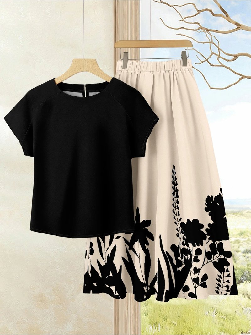 Chic Plus Size Summer Two-Piece Set
