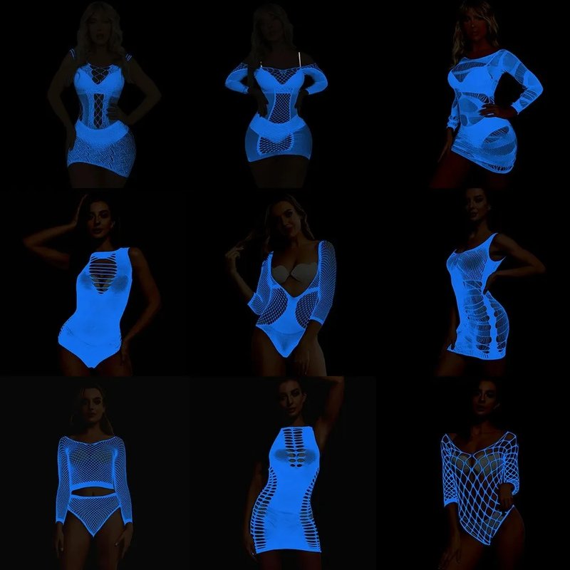 Luminous Lace Bodysuit Dress
