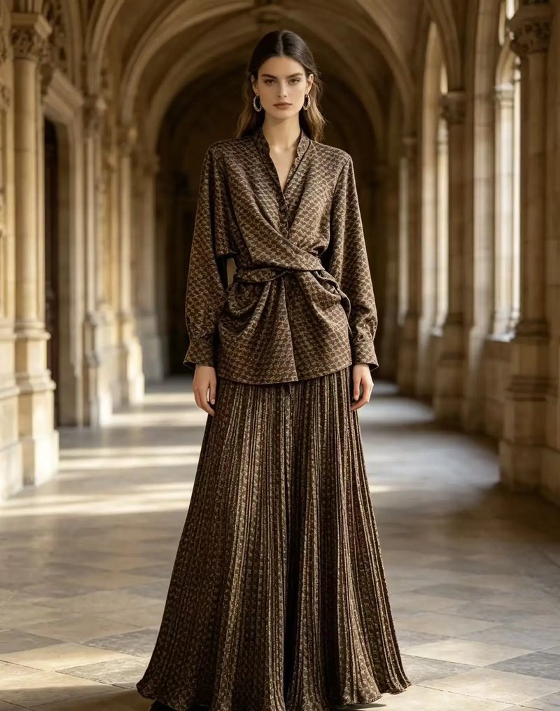 Chic Summer Retro Two-Piece Set