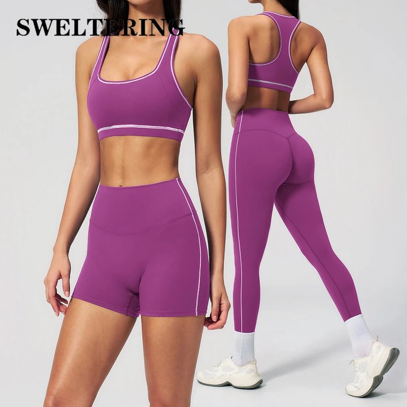 Women's Yoga Set with Crop Top & Leggings
