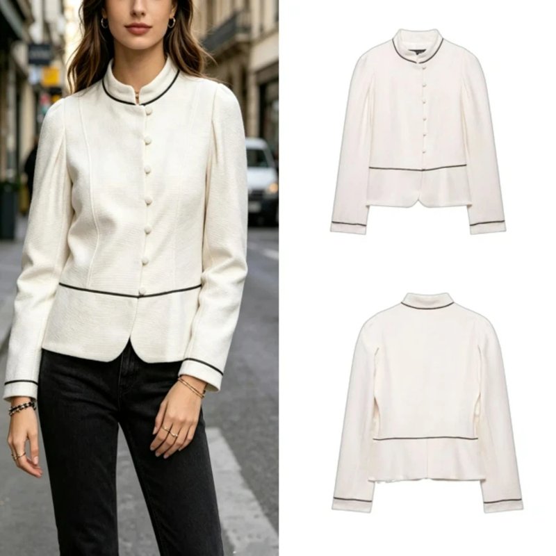 Elegant Women's White Blazer