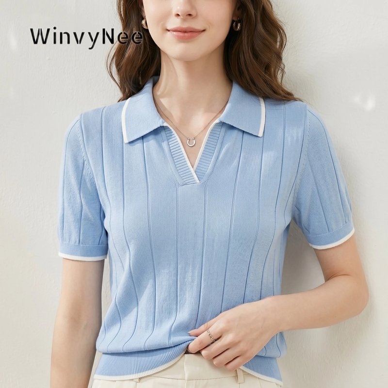 Elegant Summer Polo T-Shirt for Women