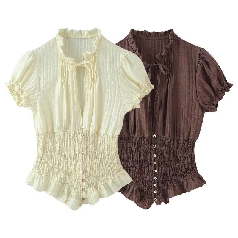 Chic Summer Puff Sleeve Blouse