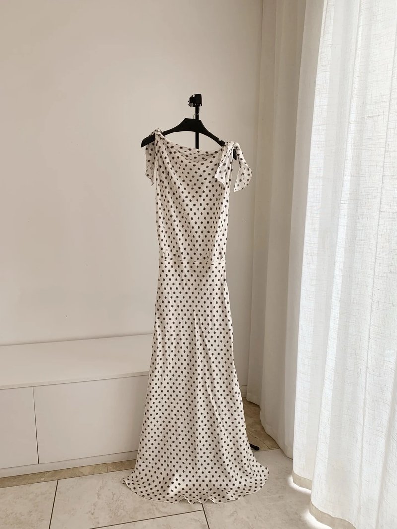 Silk Floral Print Long Dress