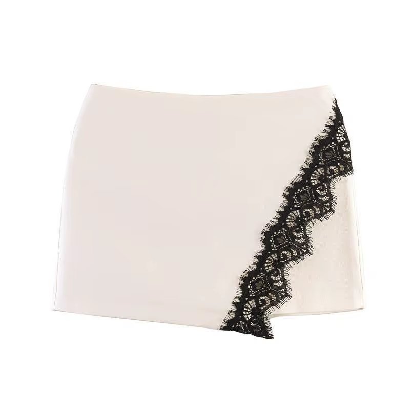 Trendy Lace Mini Skirt