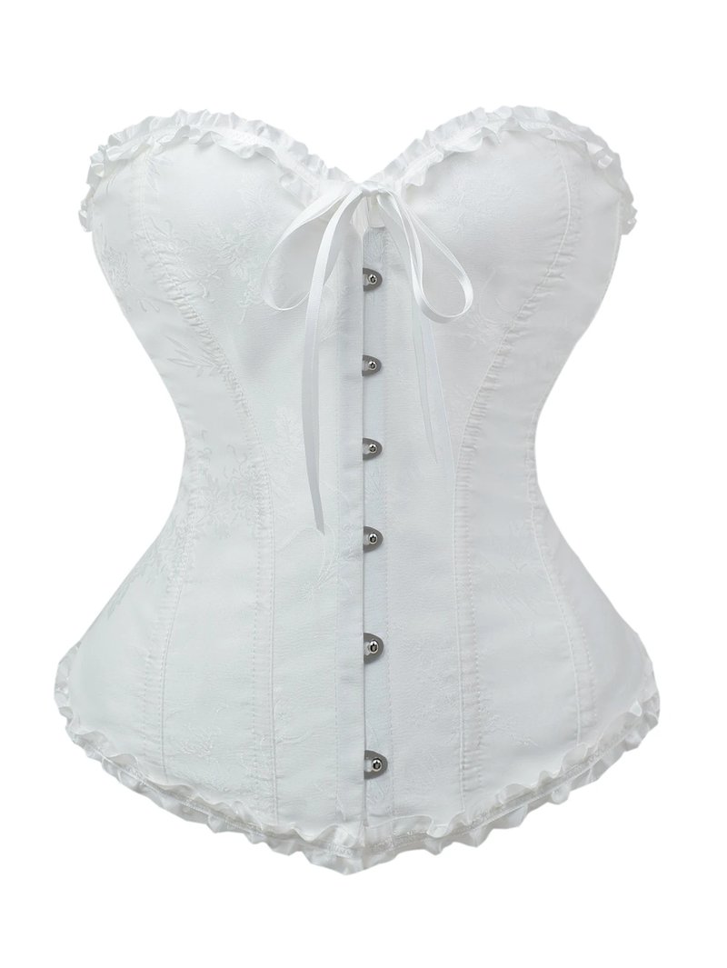 Plus Size Strapless Lace Corset