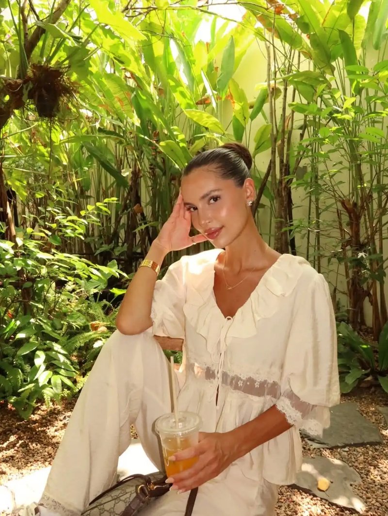 Chic Sheer Lace Blouse for Summer