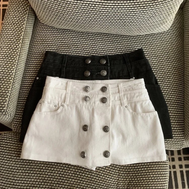 Chic High Waist A-Line Skirt