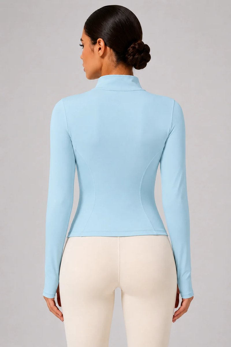 Slim Fit Full-Zip Yoga Jacket