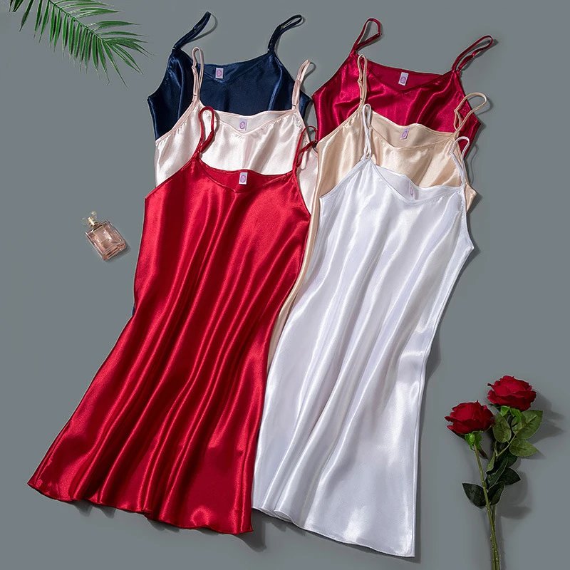 Elegant Silk Satin Nightgown