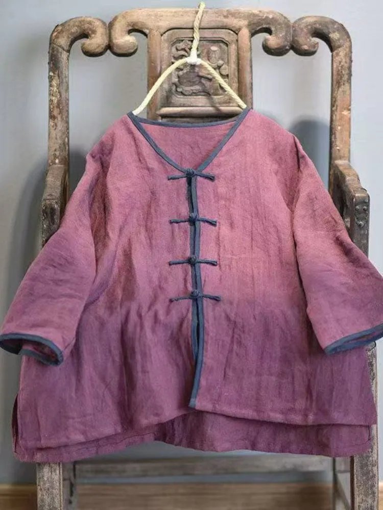 Women's Loose Fit Linen Shirt