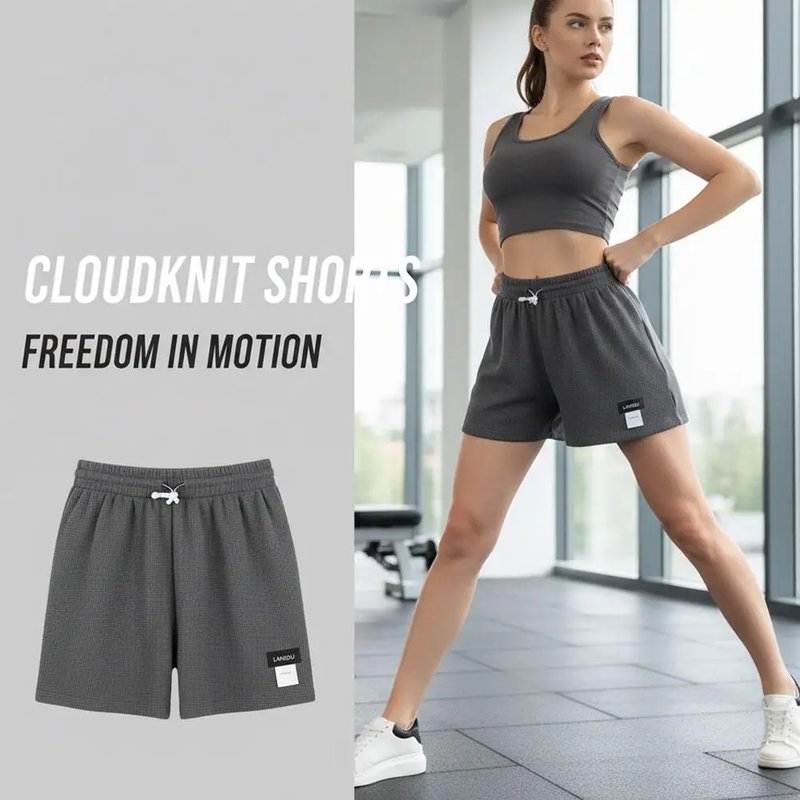 Women's Casual Waffle Knit Shorts