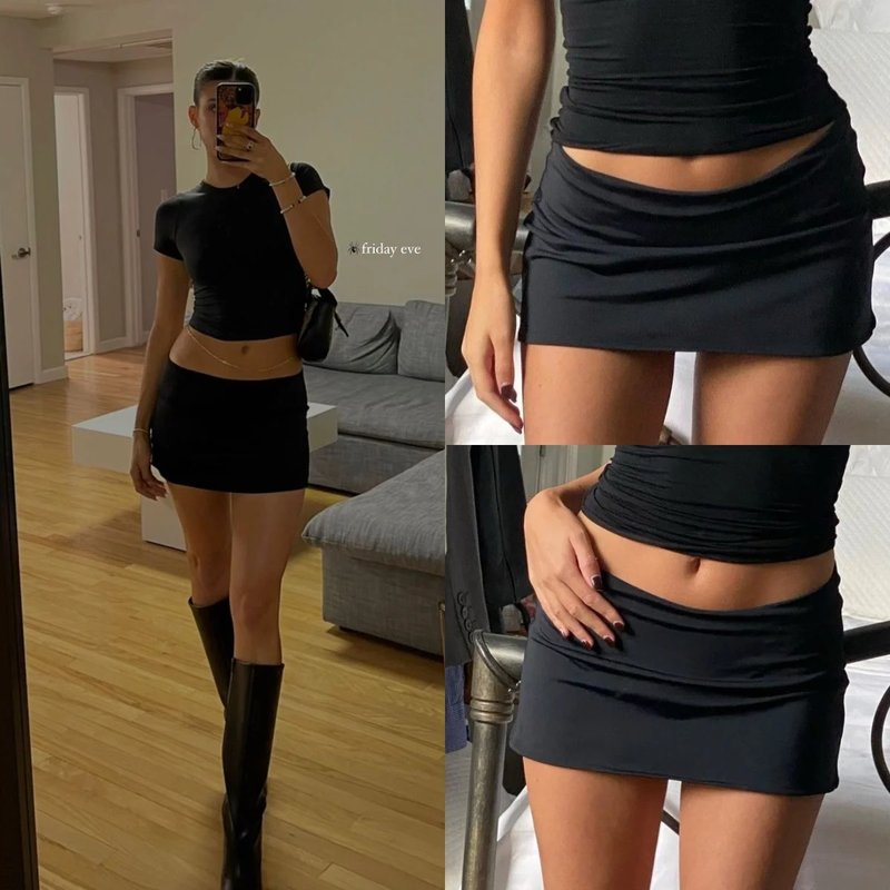Guz Black Skirt-Pants
