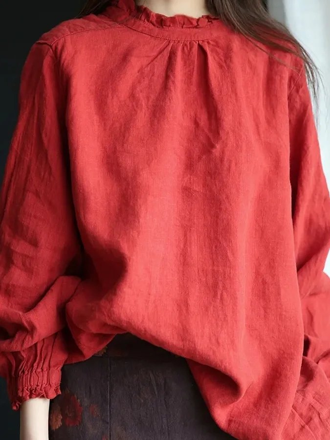 Artistic Retro Cotton Linen Shirt