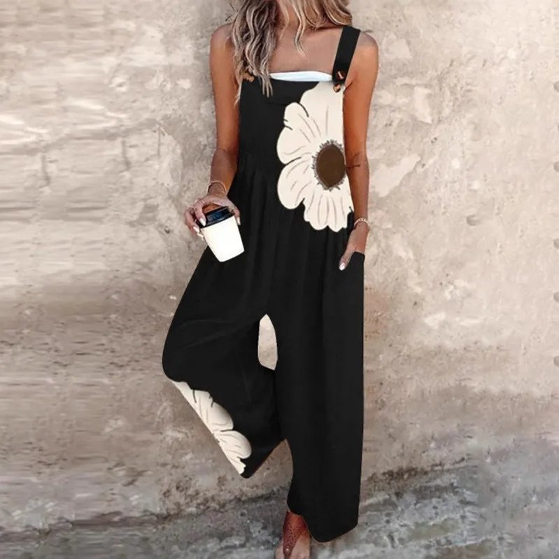 Floral Print Summer Jumpsuit