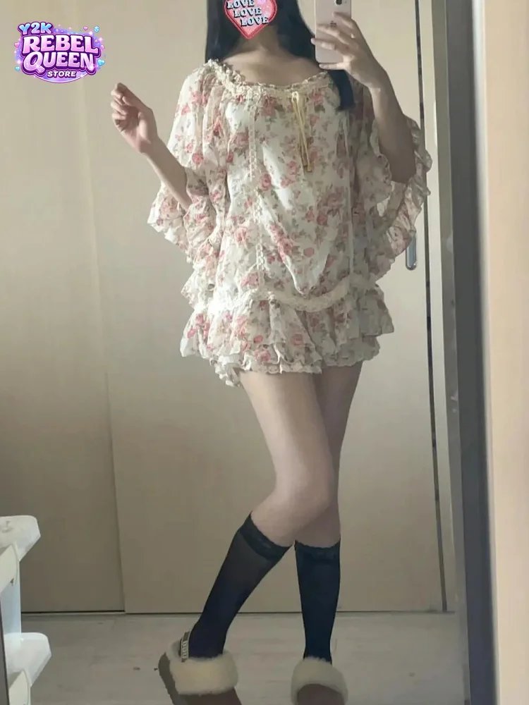 Chic Floral Lace 2-Piece Set