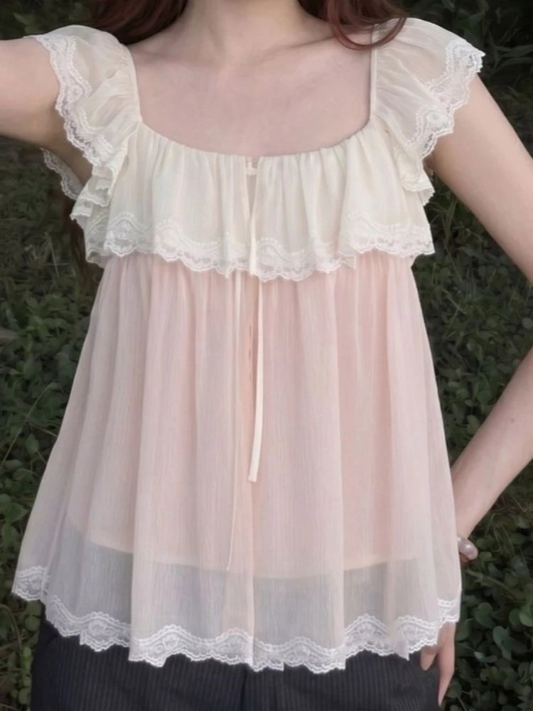 Chic Ruffled Summer Blouse