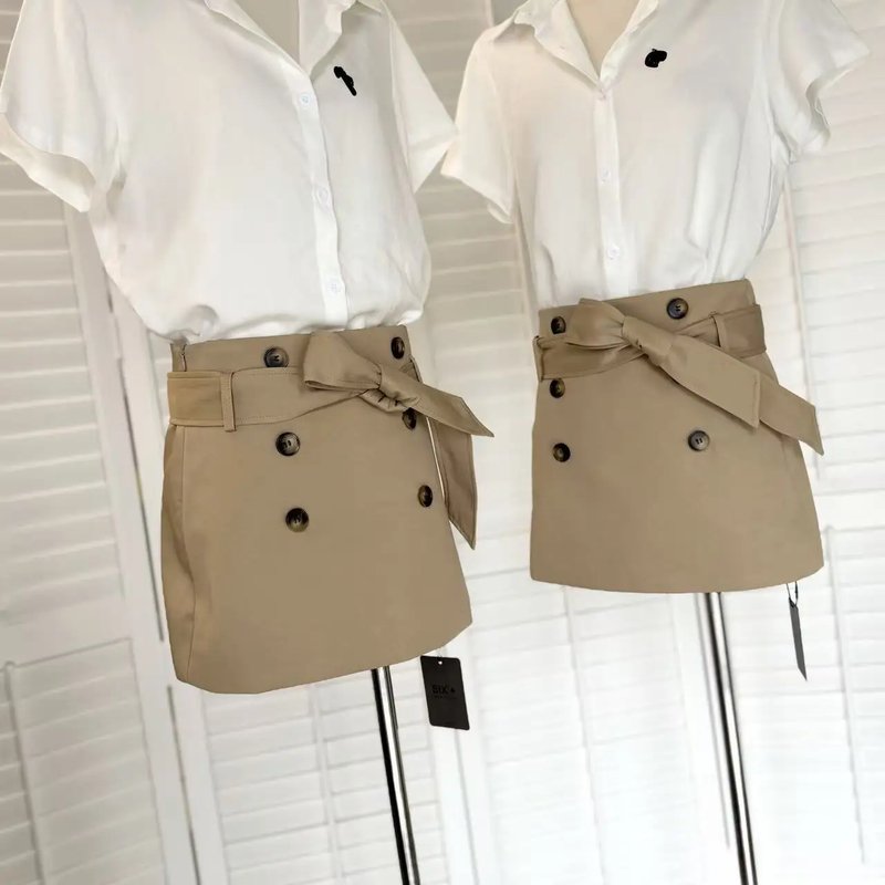 Chic High-Waist A-Line Mini Skirt