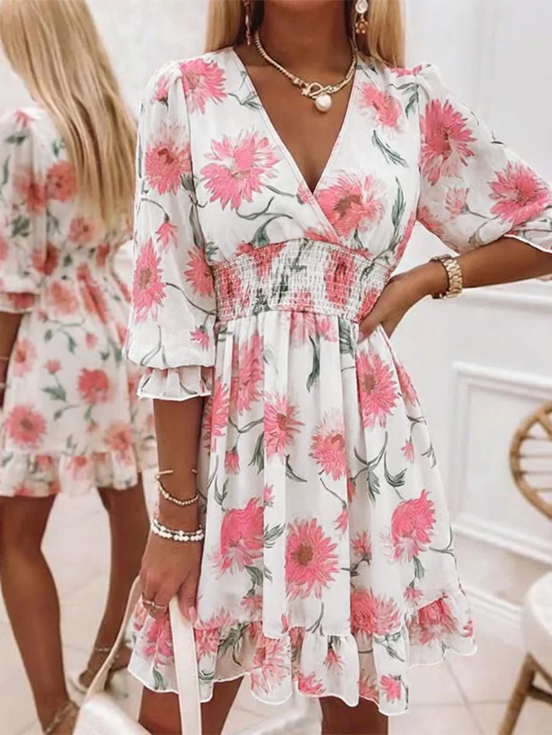 Floral Mini Dress for Summer