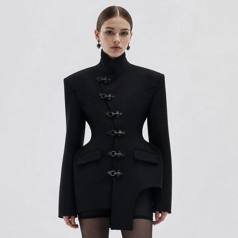 Chic Asymmetric Blazer for Women
