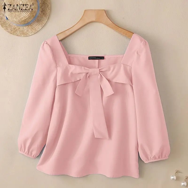Elegant Puff Sleeve Tunic Top