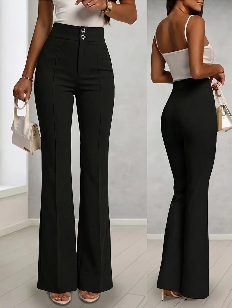 Elegant High-Waist Flare Pants