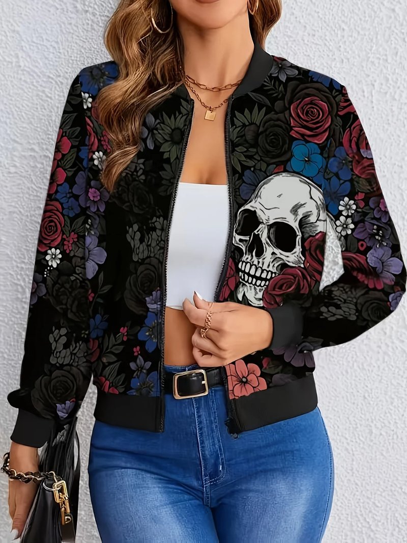 Floral Women's Baseball Jacket