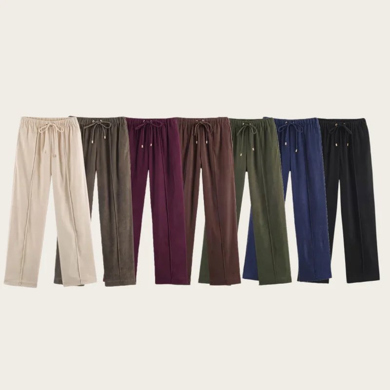 Vintage High Waist Wide Leg Pants