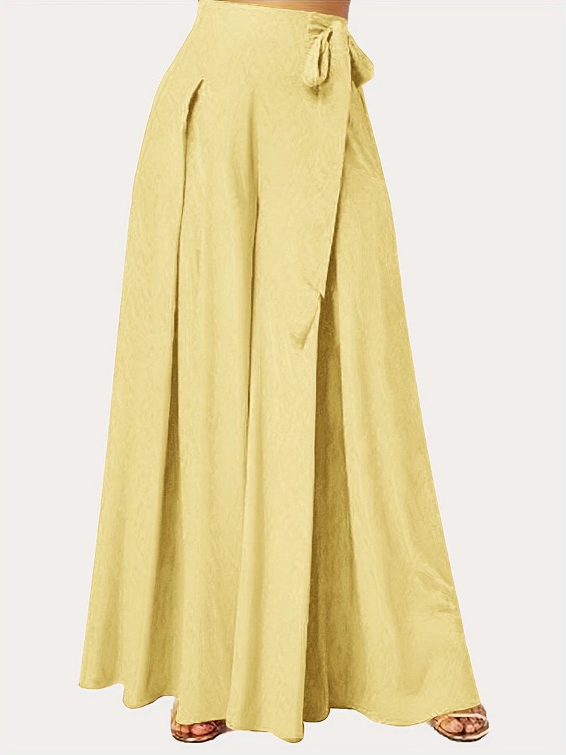 Elegant High Waist Wide Leg Pants