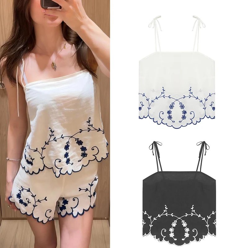 Elegant Floral Summer Camisole