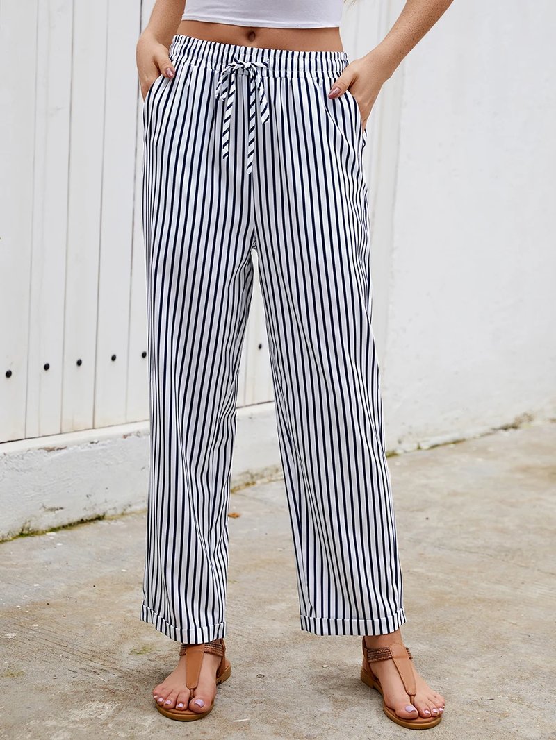 Bohemian High Waist Wide Leg Pants
