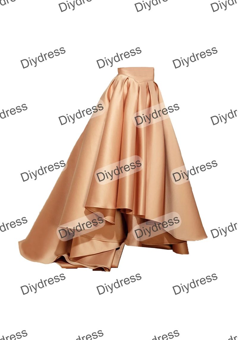 Elegant High-Low Satin Party Skirt